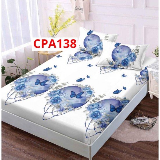 Cearceaf cu elastic bumbac finet 180x200 + 2 Fete Perna COD CPA138
