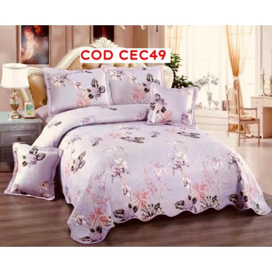 CUVERTURA PAT DUBLU 5 PIESE BUMBAC COD CEC49