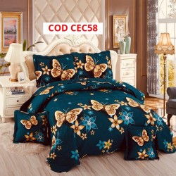 CUVERTURA PAT DUBLU 5 PIESE BUMBAC COD CEC58