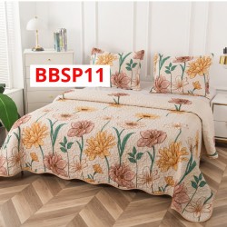 CUVERTURA BUMBAC SATINAT CU 2 FETE DIFERITE, 3 PIESE - COD BBSP11 CUVERTURA BUMBAC SATINAT CU 2 FETE DIFERITE, 3 PIESE - COD BBSP11