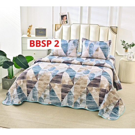 CUVERTURA BUMBAC SATINAT CU 2 FETE DIFERITE, 3 PIESE - COD BBSP2