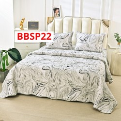CUVERTURA BUMBAC SATINAT CU 2 FETE DIFERITE, 3 PIESE - COD BBSP22 CUVERTURA BUMBAC SATINAT CU 2 FETE DIFERITE, 3 PIESE - COD BBSP22