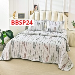 CUVERTURA BUMBAC SATINAT CU 2 FETE DIFERITE, 3 PIESE - COD BBSP24 CUVERTURA BUMBAC SATINAT CU 2 FETE DIFERITE, 3 PIESE - COD BBSP24