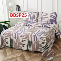 CUVERTURA BUMBAC SATINAT CU 2 FETE DIFERITE, 3 PIESE - COD BBSP25 CUVERTURA BUMBAC SATINAT CU 2 FETE DIFERITE, 3 PIESE - COD BBSP25