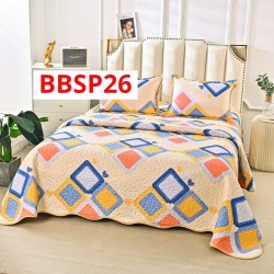 CUVERTURA BUMBAC SATINAT CU 2 FETE DIFERITE, 3 PIESE - COD BBSP26 CUVERTURA BUMBAC SATINAT CU 2 FETE DIFERITE, 3 PIESE - COD BBSP26