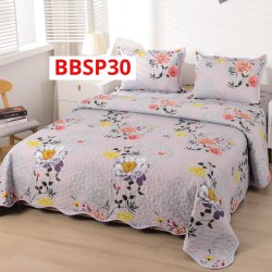CUVERTURA BUMBAC SATINAT CU 2 FETE DIFERITE, 3 PIESE - COD BBSP30 CUVERTURA BUMBAC SATINAT CU 2 FETE DIFERITE, 3 PIESE - COD BBSP30