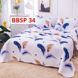 CUVERTURA BUMBAC SATINAT CU 2 FETE DIFERITE, 3 PIESE - COD BBSP34 CUVERTURA BUMBAC SATINAT CU 2 FETE DIFERITE, 3 PIESE - COD BBSP34