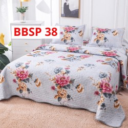 CUVERTURA BUMBAC SATINAT CU 2 FETE DIFERITE, 3 PIESE - COD BBSP38