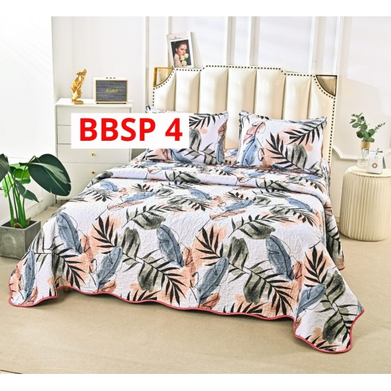 CUVERTURA BUMBAC SATINAT CU 2 FETE DIFERITE, 3 PIESE - COD BBSP4