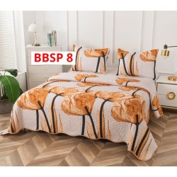 CUVERTURA BUMBAC SATINAT CU 2 FETE DIFERITE, 3 PIESE - COD BBSP8