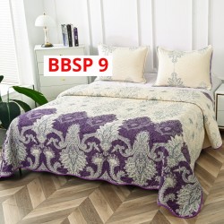 CUVERTURA BUMBAC SATINAT CU 2 FETE DIFERITE, 3 PIESE - COD BBSP9 CUVERTURA BUMBAC SATINAT CU 2 FETE DIFERITE, 3 PIESE - COD BBSP9