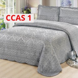 Cuvertura Pat Catifea 3 Piese CCAS1