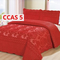 Cuvertura Pat Catifea 3 Piese CCAS5