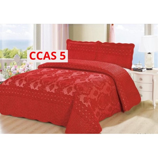 Cuvertura Pat Catifea 3 Piese CCAS5