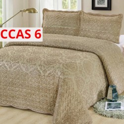 Cuvertura Pat Catifea 3 Piese CCAS6