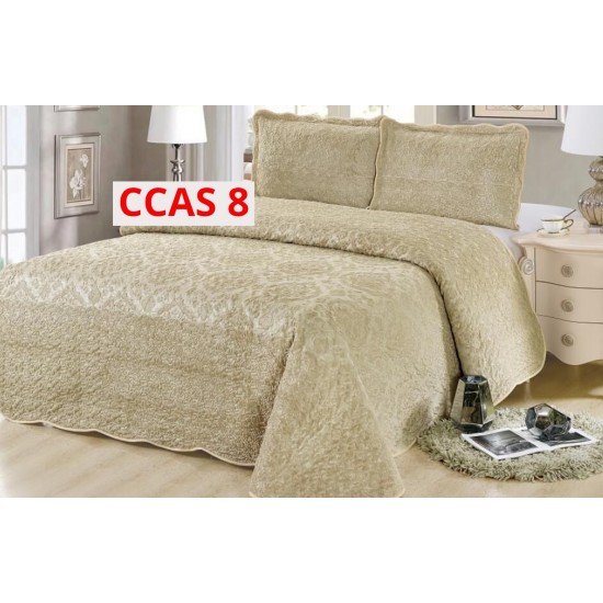 Cuvertura Pat Catifea 3 Piese CCAS8