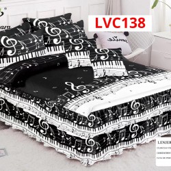 LENJERIE BUMBAC FINET 6 PIESE CU VOLANE COD LVC138