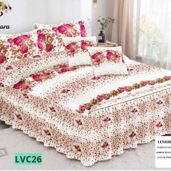 Lenjerie Bumbac Finet 6 Piese cu Volane COD LVC26