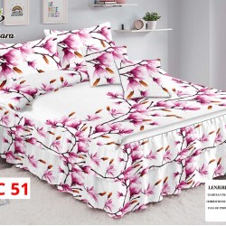 Lenjerie Bumbac Finet 6 Piese cu Volane COD LVC51