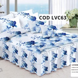LENJERIE BUMBAC FINET 6 PIESE CU VOLANE COD LVC63