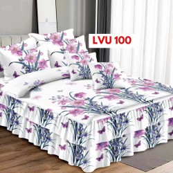 LENJERIE BUMBAC FINET 6 PIESE CU VOLANE COD LVU100