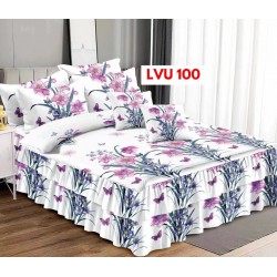 LENJERIE BUMBAC FINET 6 PIESE CU VOLANE COD LVU100