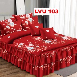 LENJERIE BUMBAC FINET 6 PIESE CU VOLANE COD LVU103