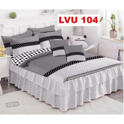 LENJERIE BUMBAC FINET 6 PIESE CU VOLANE COD LVU104