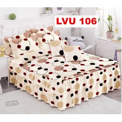 LENJERIE BUMBAC FINET 6 PIESE CU VOLANE COD LVU106