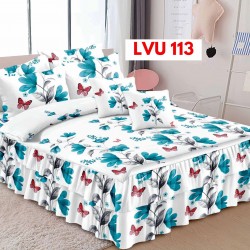 LENJERIE BUMBAC FINET 6 PIESE CU VOLANE COD LVU113