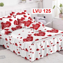 LENJERIE BUMBAC FINET 6 PIESE CU VOLANE COD LVU125