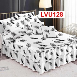 LENJERIE BUMBAC FINET 6 PIESE CU VOLANE COD LVU128