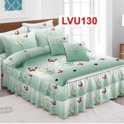 LENJERIE BUMBAC FINET 6 PIESE CU VOLANE COD LVU130