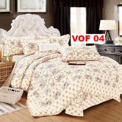 Lenjerie Bumbac Finet 4 Piese cu Volane COD VOF04