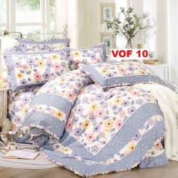Lenjerie Bumbac Finet 4 Piese cu Volane COD VOF10