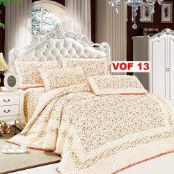 Lenjerie Bumbac Finet 4 Piese cu Volane COD VOF13