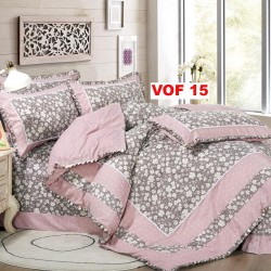 Lenjerie Bumbac Finet 4 Piese cu Volane COD VOF15