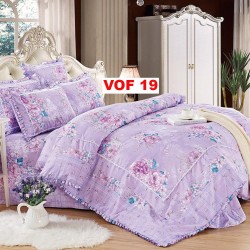Lenjerie Bumbac Finet 4 Piese cu Volane COD VOF19