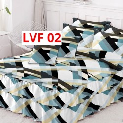 LENJERIE BUMBAC FINET 6 PIESE CU VOLANE COD LVF02 LENJERIE BUMBAC FINET 6 PIESE CU VOLANE COD LVF02