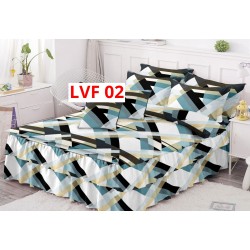 LENJERIE BUMBAC FINET 6 PIESE CU VOLANE COD LVF02