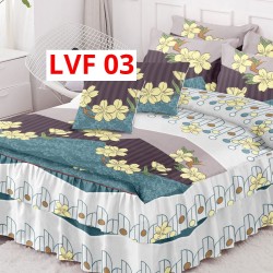 LENJERIE BUMBAC FINET 6 PIESE CU VOLANE COD LVF03 LENJERIE BUMBAC FINET 6 PIESE CU VOLANE COD LVF03