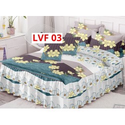 LENJERIE BUMBAC FINET 6 PIESE CU VOLANE COD LVF03