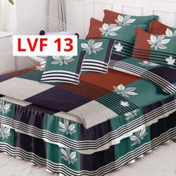 LENJERIE BUMBAC FINET 6 PIESE CU VOLANE COD LVF13 LENJERIE BUMBAC FINET 6 PIESE CU VOLANE COD LVF13