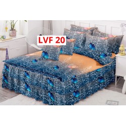 LENJERIE BUMBAC FINET 6 PIESE CU VOLANE COD LVF20
