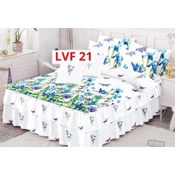 LENJERIE BUMBAC FINET 6 PIESE CU VOLANE COD LVF21