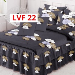 LENJERIE BUMBAC FINET 6 PIESE CU VOLANE COD LVF22 LENJERIE BUMBAC FINET 6 PIESE CU VOLANE COD LVF22