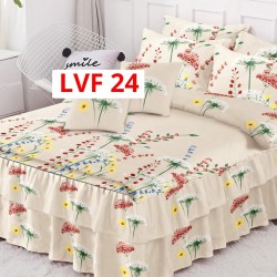 LENJERIE BUMBAC FINET 6 PIESE CU VOLANE COD LVF24 LENJERIE BUMBAC FINET 6 PIESE CU VOLANE COD LVF24