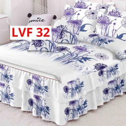 LENJERIE BUMBAC FINET 6 PIESE CU VOLANE COD LVF32 LENJERIE BUMBAC FINET 6 PIESE CU VOLANE COD LVF32