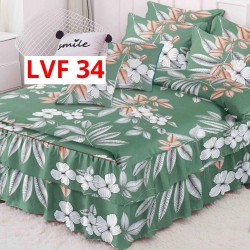LENJERIE BUMBAC FINET 6 PIESE CU VOLANE COD LVF34 LENJERIE BUMBAC FINET 6 PIESE CU VOLANE COD LVF34