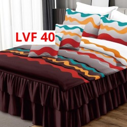 LENJERIE BUMBAC FINET 6 PIESE CU VOLANE COD LVF40 LENJERIE BUMBAC FINET 6 PIESE CU VOLANE COD LVF40